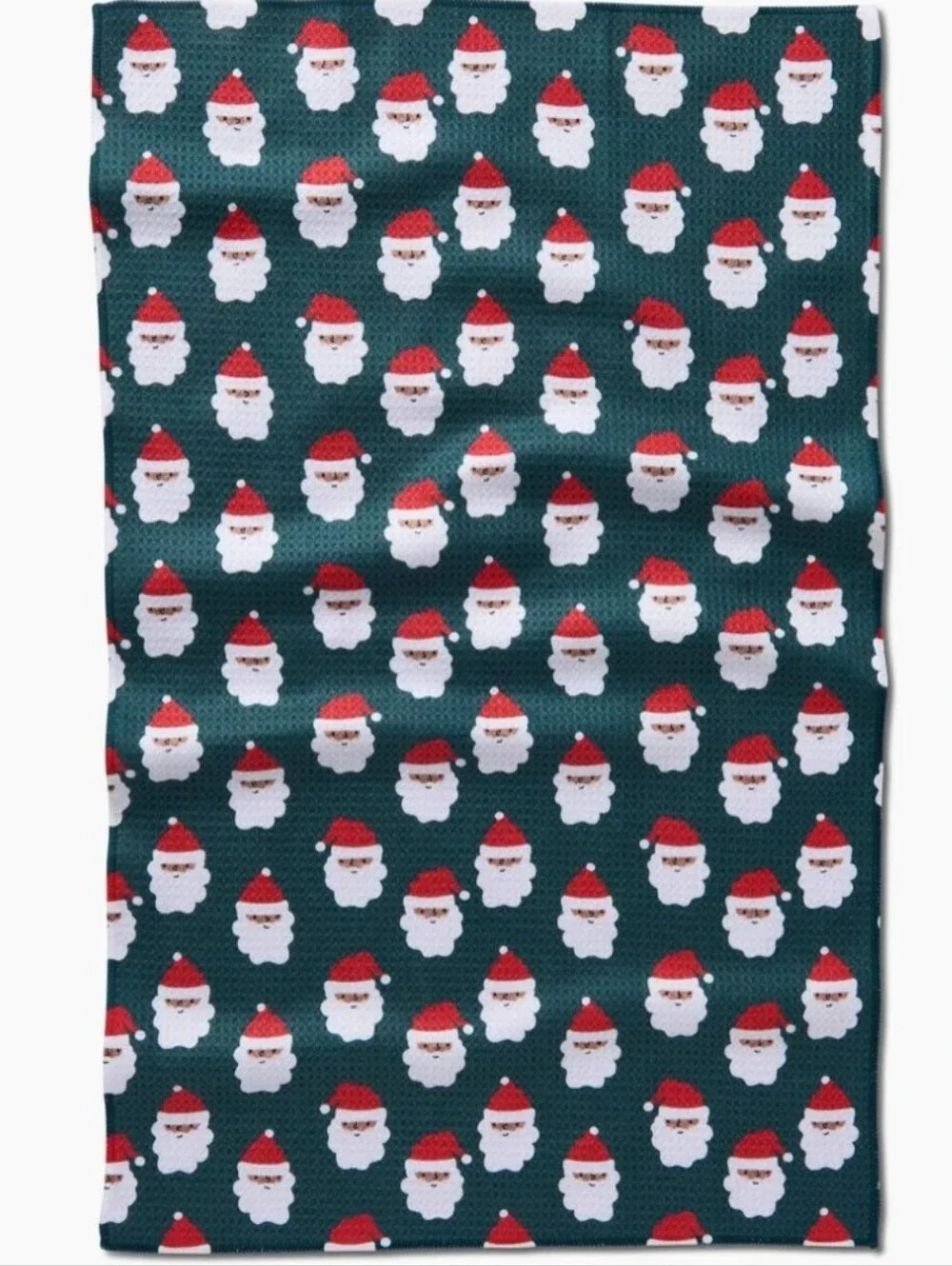 Geometry Santa Santa Tea Towel- Nwt - 18x30